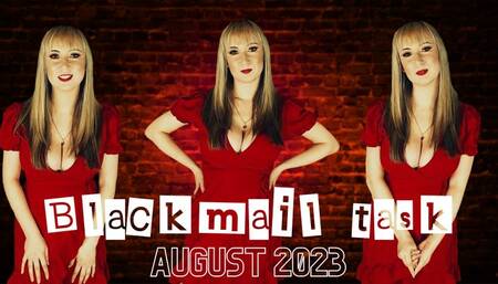 Blackmail task August 23