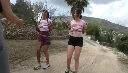 Extended Bondage Walk Training for two sexy Spanish Girls - Part 2 wmv SD