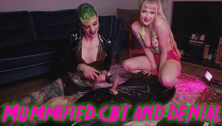 Mumification CBT Denial Ruined Orgasm and cum eating with Princess Aurora Anura Laas Maz Morbid
