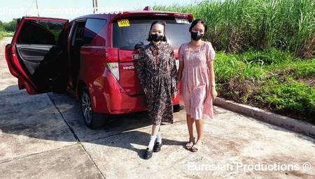 95 - Two students revving Toyota