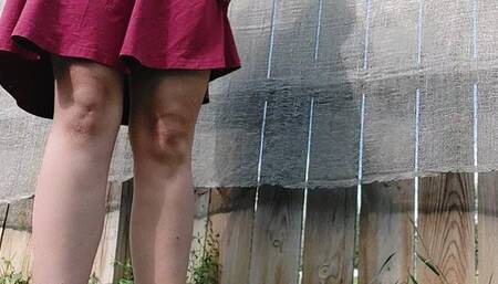 Outdoor Upskirt Foot Fetish