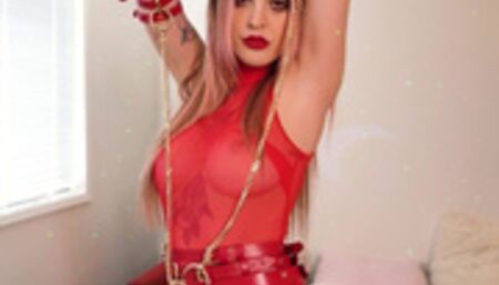 If you love red then you will LOVE watching me try on this very SHEER lingerie + belt