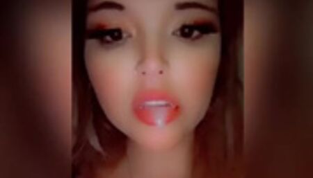 Pretty bbw sucks cum out of him OF LEAK LALABABYXO92