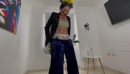 The Pia clown drank!