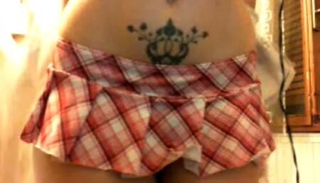 Short skirt for very thin Italian girl 4K