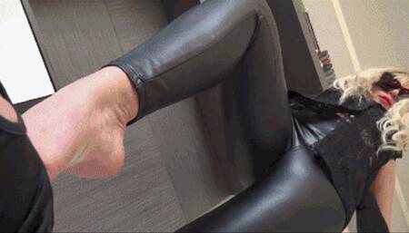 MISTRESS AMBRA - I love to fuck your mouth with my feet - EXTREME foot gagging NON STOP