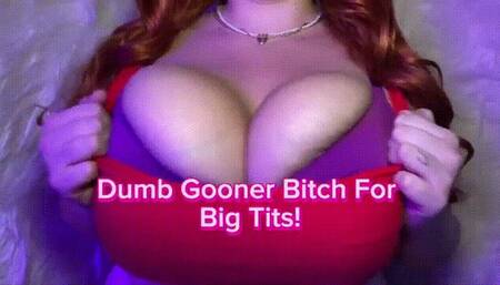 Dumb Gooner Bitch For Big Tits!