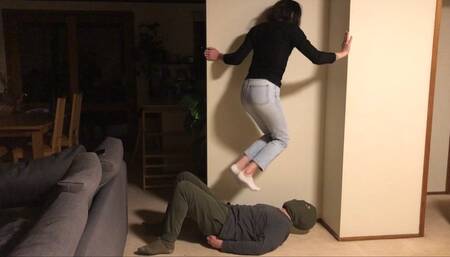 Custom Request - Jumping & Trampling in White Socks