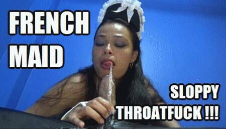 DEEP THROAT SPIT FETISH 230820H SARAI THROAT FUCKING FRENCH MAID SD WMV