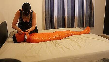 Femdom Goddes Mummified Chastity Sissy Slave