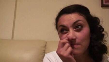 Wiping my snot on the whores tongue, What goes around comes around - Nasty Natascha & The Cheating Slut - Quicktime