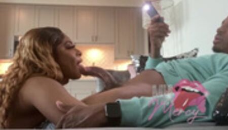 Trey Schlongz came over to get his dick sucked by Mia Mercy! More available on Onlyfans,com/MiaMercy