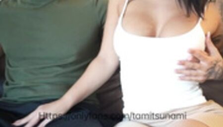 CHEATING GIRLFRIEND - hot tattooed girl seduce and fuck her boyfriend's best friend