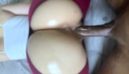 Blonde Fitness Babe Gets Fucked By BBC In Her Workout Outfit