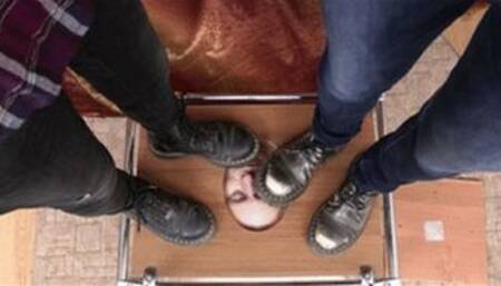 Teen girls trample my face with Doc Martens shoes (part 6 of 6), flo115x 1080p