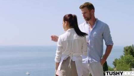 TUSHY Anal loving Apolonia ditches BF for modelling career