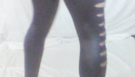 Mesh thong ass worship tease