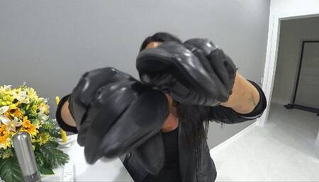 Smother you with my leather gloves Gc