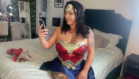 Wonder Woman Rara gets suprised