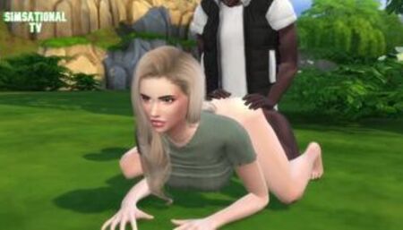 Interracial Teens Fuck in Public 3D