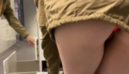 Mattress test in the furniture store!