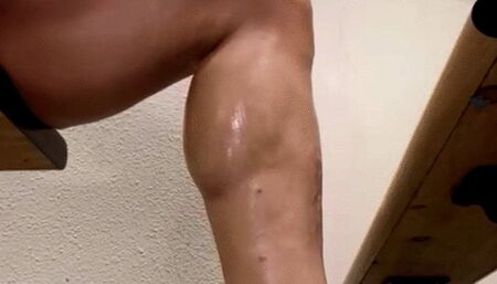 Seated Super Oil Calf Massage After Workout