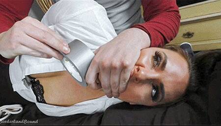 Kellie & Eliza in: Helpless Business Women Mumble Heatedly & Writhe on Kellie's Bed While Her Safe Gets Blasted! (Special Cut) (HD)