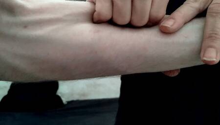 Punishment with nails from the woman in the black shirt