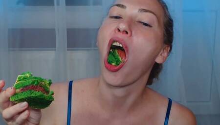 Eating cakes and burping