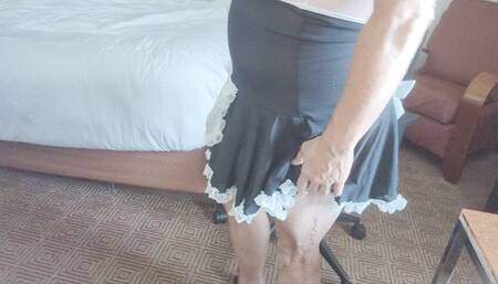 Tempest in maids outfit and thong