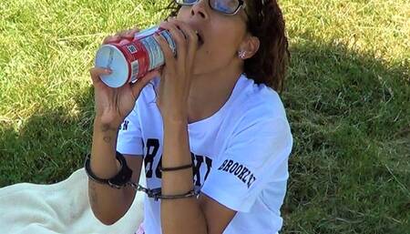 Odette - Handcuffs and Whip Cream in the Park (Mpeg)