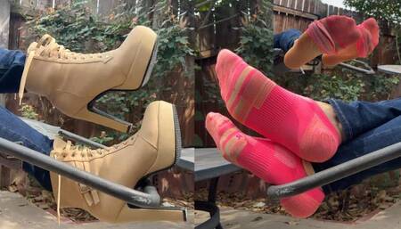 Pink Socks 65% Soiled