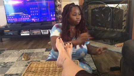 Sole rub from a Goddess