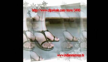 Ms Sofia on Lustful Chest Sitting and Feet play - Indian Vintage RP