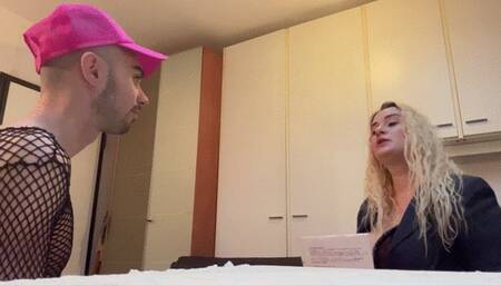 FEMDOM OFFICE INTERVIEW HD IT - COLLOQUIO PER LAVORARE NELL'UFFICIO FEMDOM HD IT