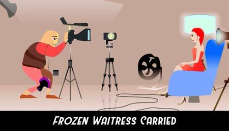 Frozen Stuck Waitress Played with