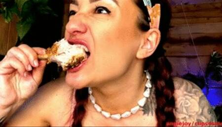 Mouth meat grinder wmv