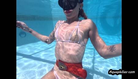 Aquaphilias- Mya Pleasure - Breath hold Orgasm Chronicles- I love to hold my breath as long as I can until i cum over and over