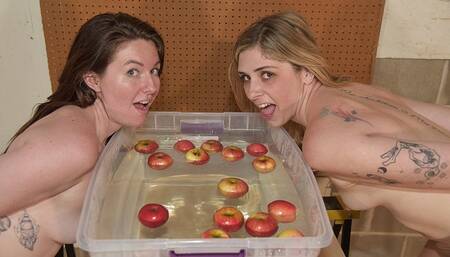 Jayme & Nicolette Bobbing for Apples - MP4