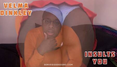 Velma Dinkley Insults You SD MP4 720p by Royal Ro with Cosplay, Verbal Humiliation, Tit Worship, Ebony Female Domination, Femdom POV, Heels Fetish, Twerking, Ebony Ass Worship, Shaved Head, Eye Glasses