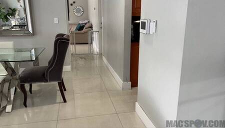 Big Booty Curvy IG Model Callie Brooks Gets Fucked in Kitchen