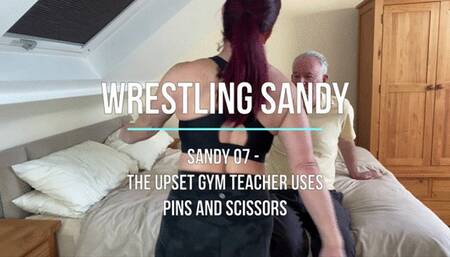 Sandy 07 - The Upset Gym Teacher uses Pins and Scissors