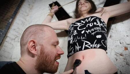 The apartment manager destroys my belly! (HD)