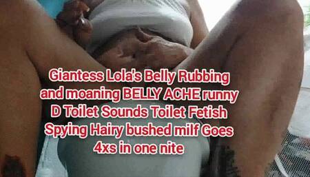 Mkv Giantess Lola&Belly Rubbing and moaning BELLY ACHE runny D Toilet Sounds Toilet Fetish Spying Hairy bushed milf Goes 4xs in one nite