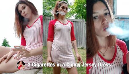 3 Cigarettes on a Humid Day in a Clingy Little Dress