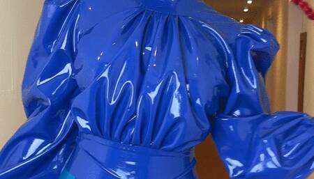 Blue latex in public