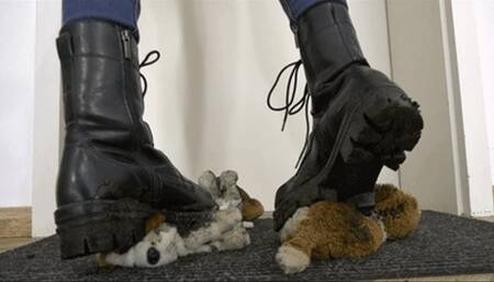 Your plushies are a doormat for all of my shoes (small version)