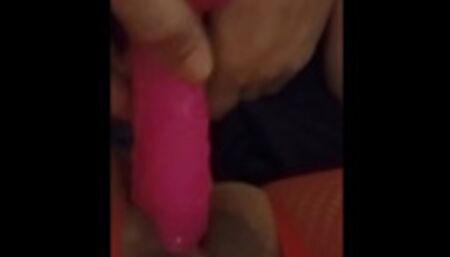 Trying our new toy but I couldn't take all of it