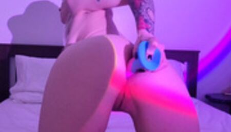 Anal masturbation with a dildo!