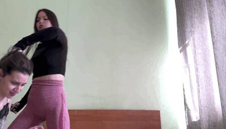 060RJ Full vers This dirty bitch will be humiliated and spat upon! I'll sit on her chest and make her lick my feet